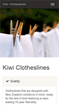 Mobile Screenshot of kiwiclotheslines.co.nz